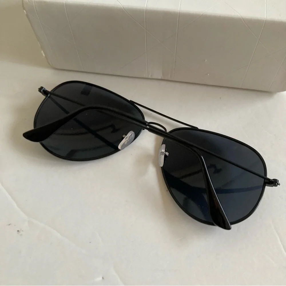 New Aviator All Black Sunglasses